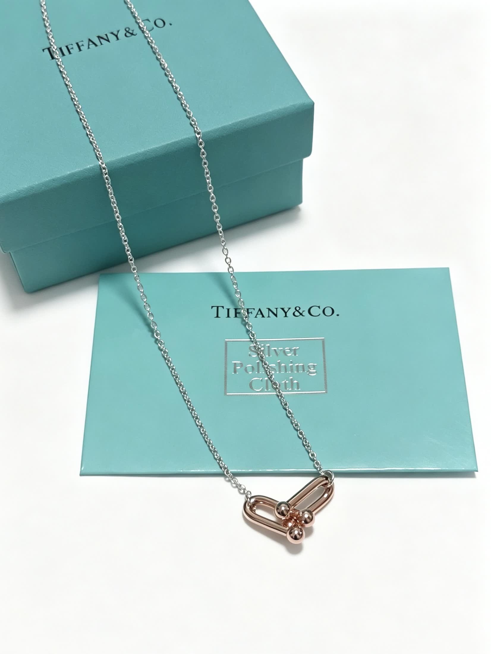 Tiffany & Co. Elsa Peretti® Sterling Silver Heart Link Necklace
